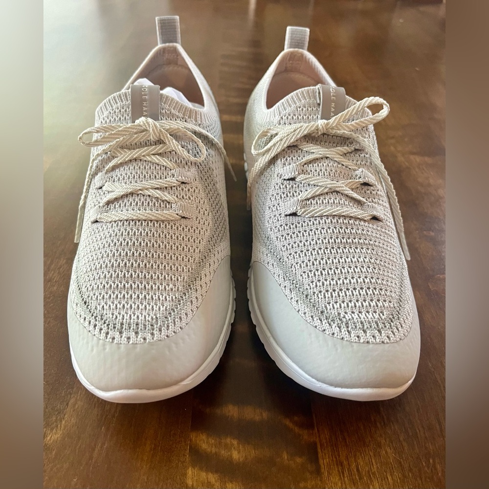 Cole Haan Women’s Knit Athletic Sneakers in Light Beige/Gray size 8, NWOT